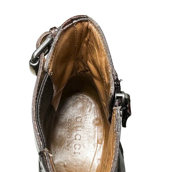 Gucci Men's Brown Leather Chelsea Boots Size 5.5(UK) 6.5(US) 40.5(EU) - Picture 6 of 11